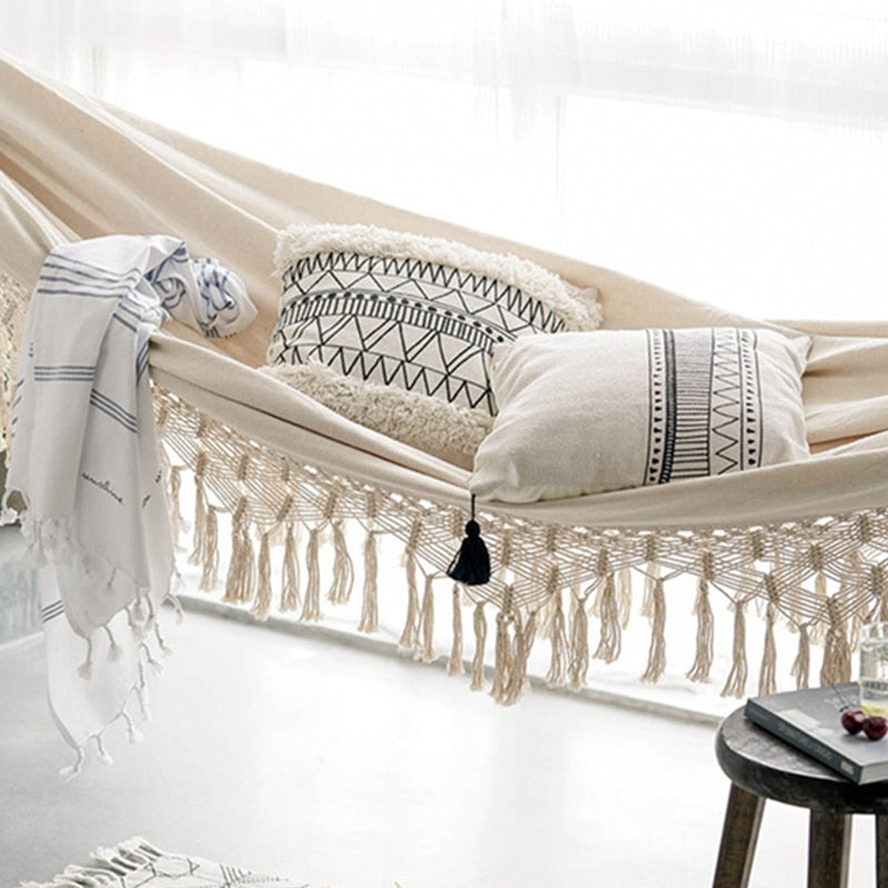 Boho hammock for two